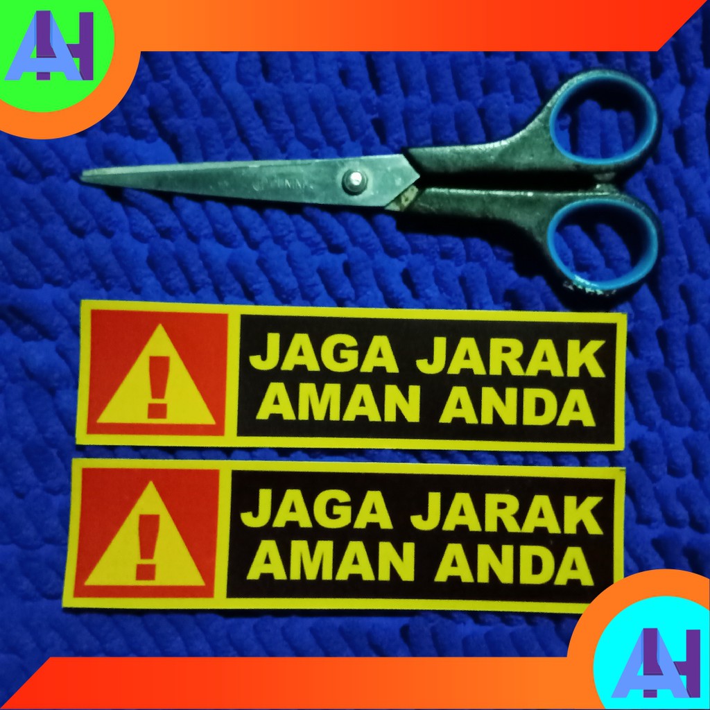 Detail Stiker Jaga Jarak Aman Nomer 26