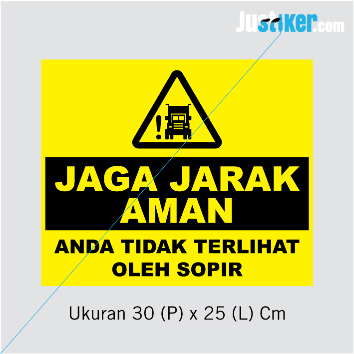 Detail Stiker Jaga Jarak Aman Nomer 4