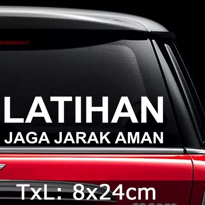 Detail Stiker Jaga Jarak Aman Nomer 38