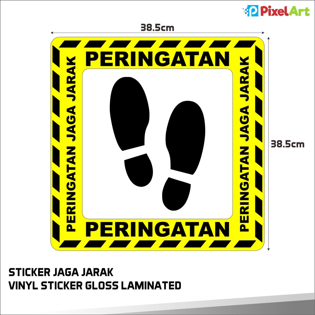 Detail Stiker Jaga Jarak Aman Nomer 50