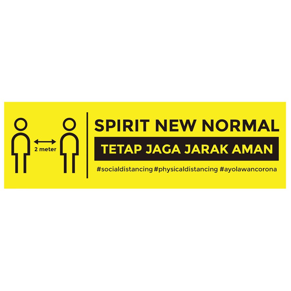 Detail Stiker Jaga Jarak Aman Nomer 56