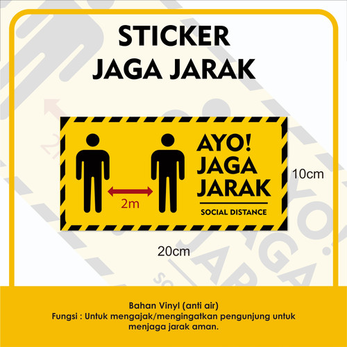 Detail Stiker Jaga Jarak Aman Nomer 57