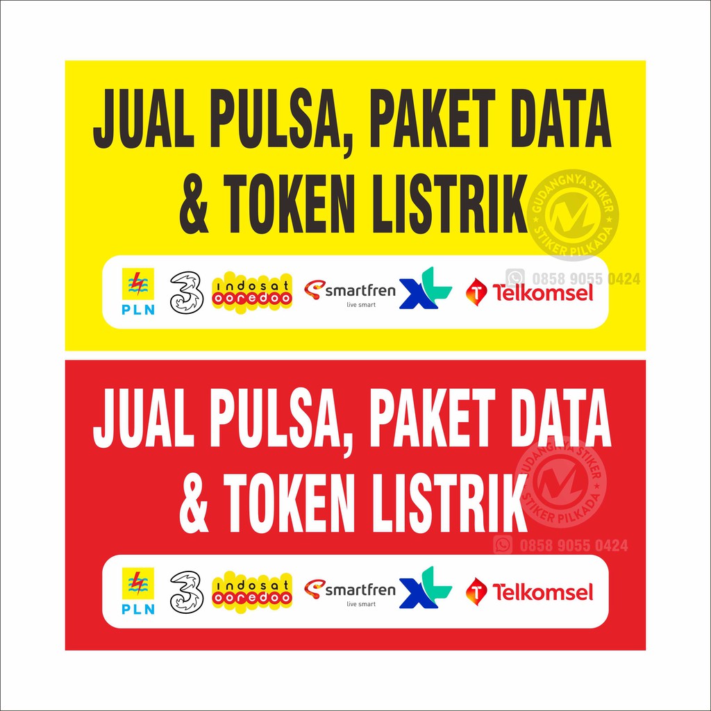 Detail Stiker Jual Pulsa Nomer 4