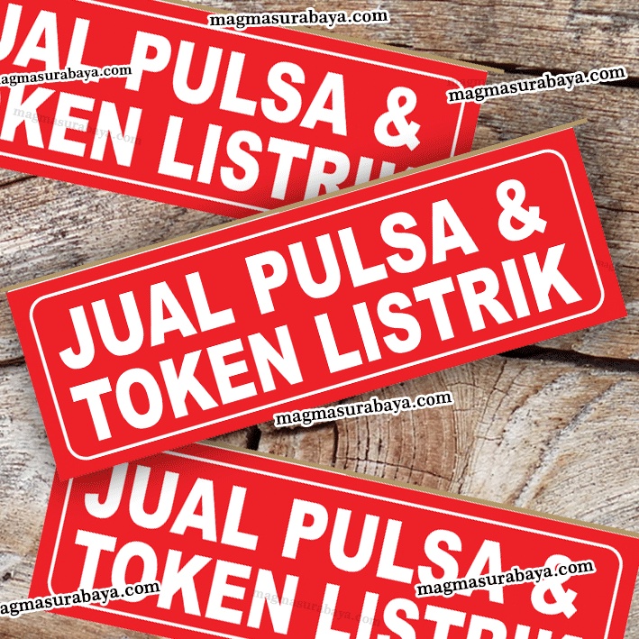 Detail Stiker Jual Pulsa Nomer 33