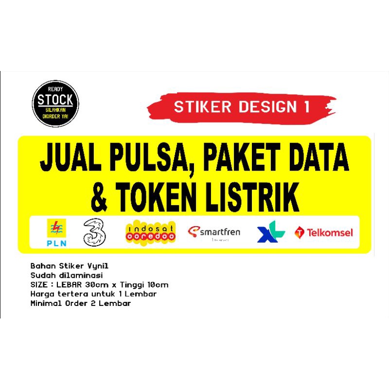 Detail Stiker Jual Pulsa Nomer 8