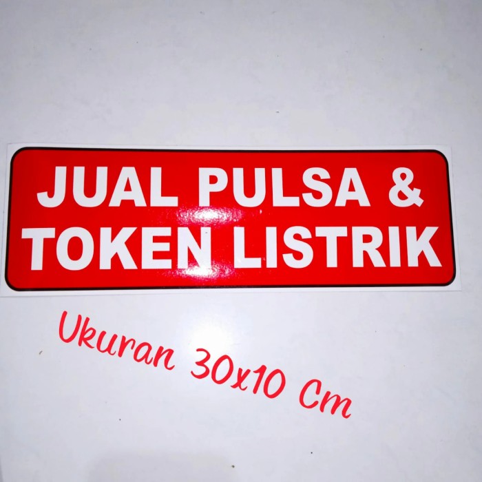 Detail Stiker Jual Pulsa Nomer 9