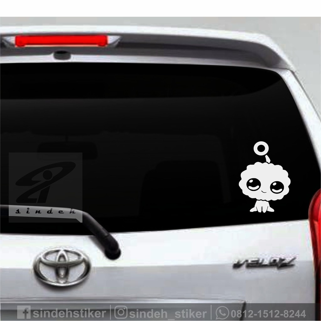 Detail Stiker Kaca Belakang Mobil Lucu Nomer 18