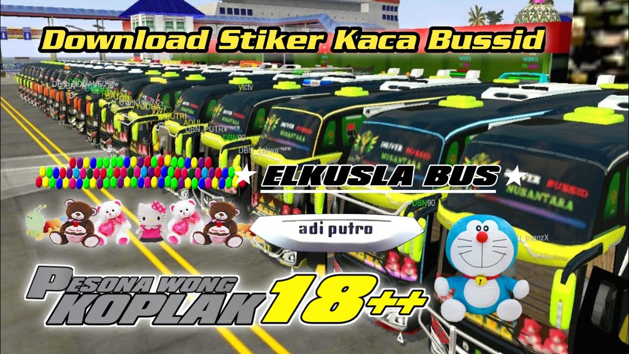 Detail Stiker Kaca Bussid Nomer 36