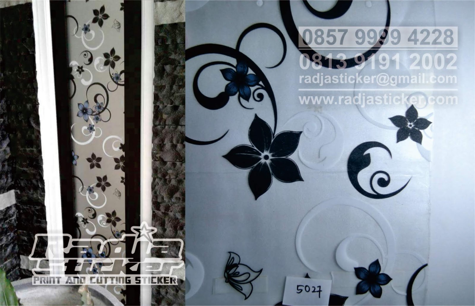 Detail Stiker Kaca Jendela Hitam Nomer 23