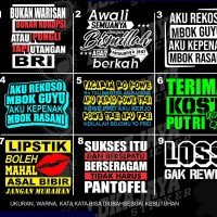 Detail Stiker Kata Bijak Nomer 39