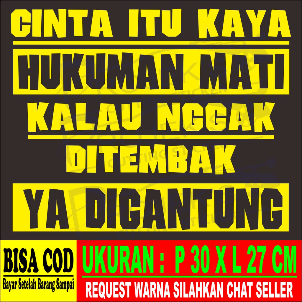 Stiker Kata Kata Keren - KibrisPDR