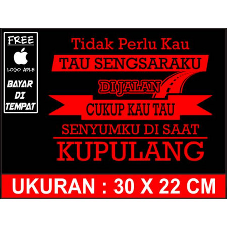 Detail Stiker Kata Kata Keren Nomer 39