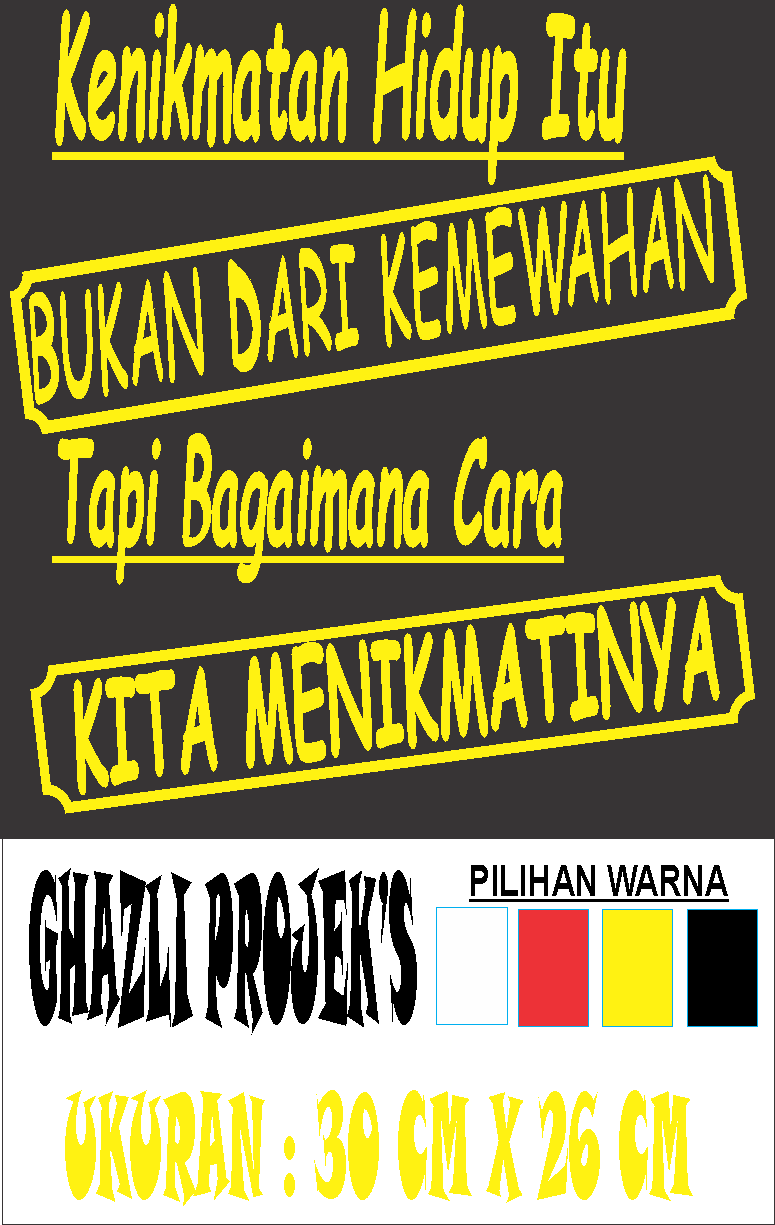 Detail Stiker Kata Kata Mutiara Nomer 11