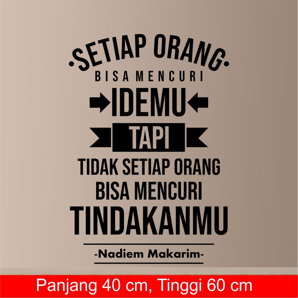 Detail Stiker Kata Kata Mutiara Nomer 17