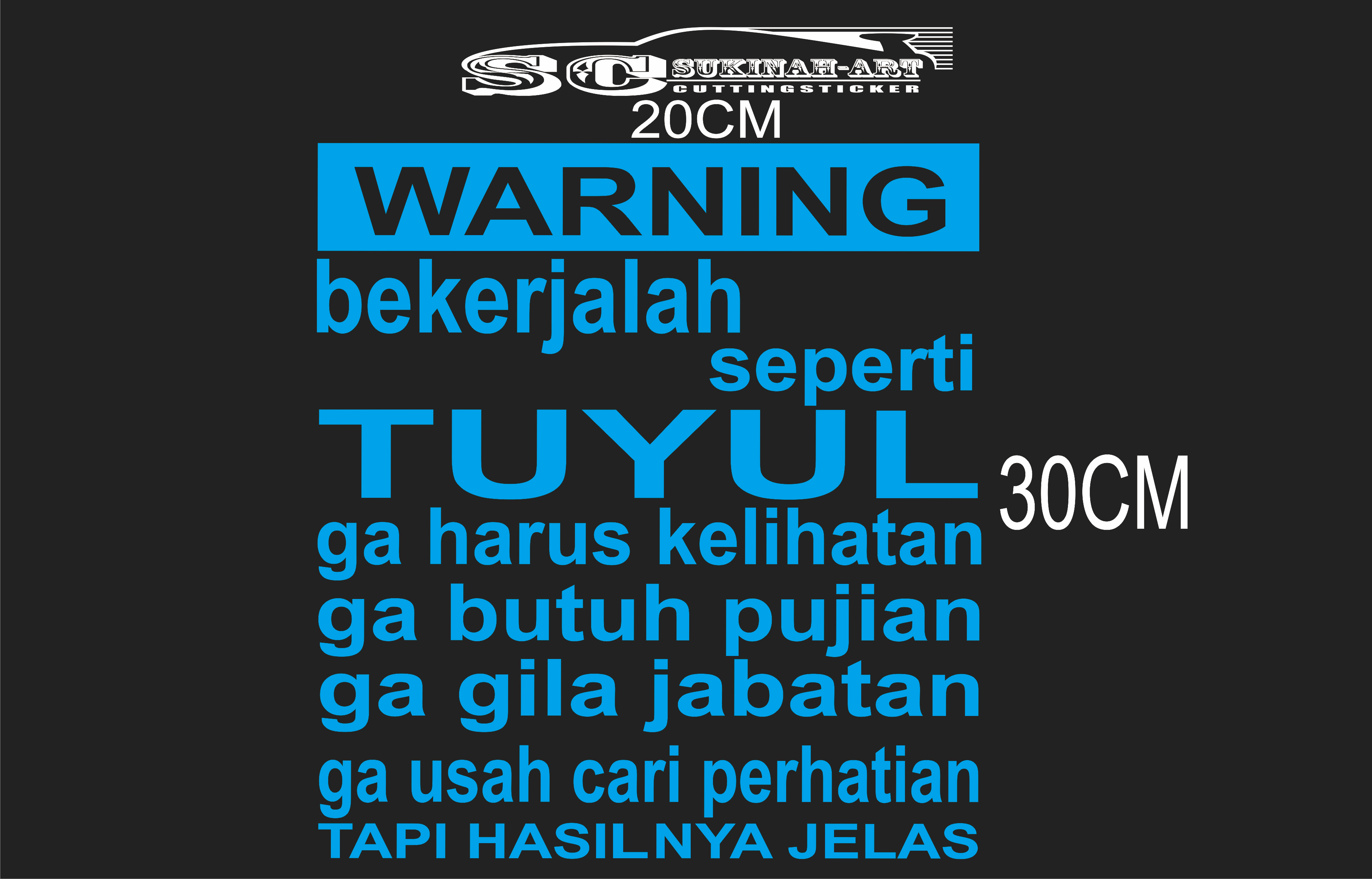 Detail Stiker Kata Kata Mutiara Nomer 19