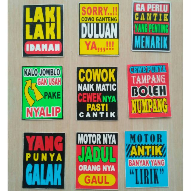 Detail Stiker Kata Kata Mutiara Nomer 5
