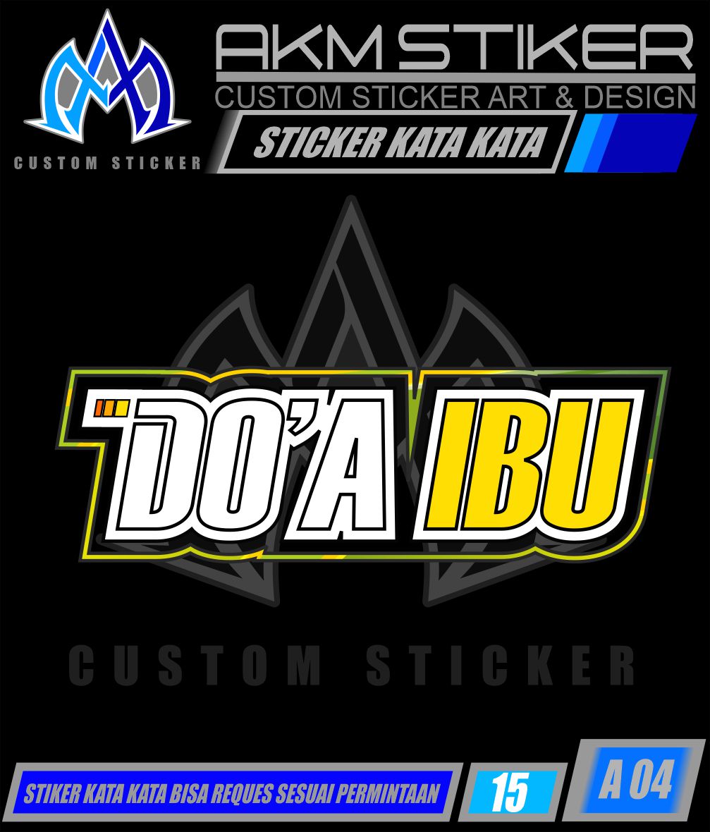 Detail Stiker Kata Kata Racing Terbaru Nomer 16