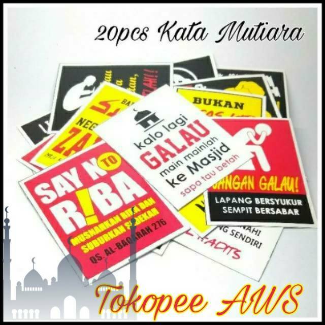 Detail Stiker Kata Mutiara Nomer 27