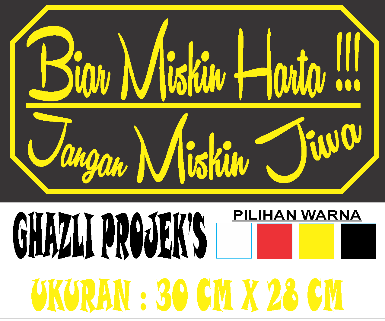 Detail Stiker Kata Mutiara Nomer 29