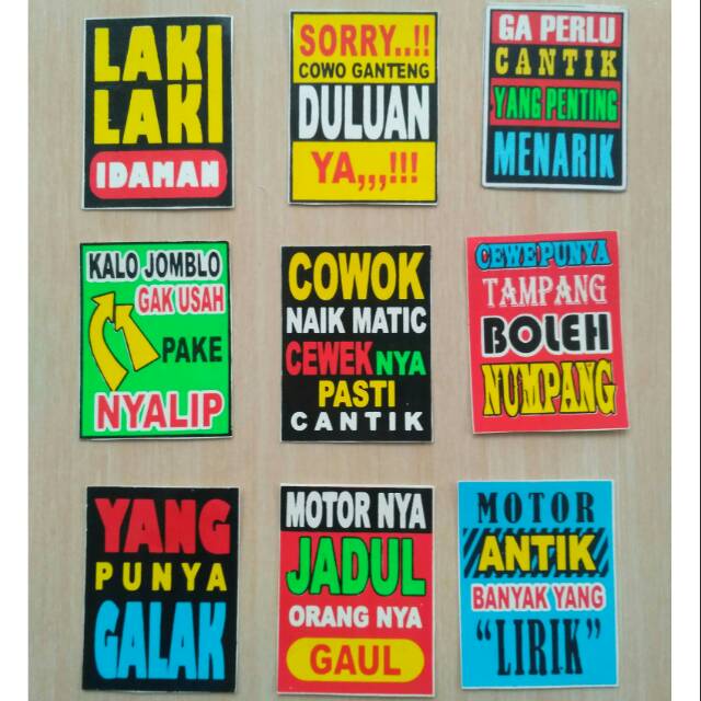 Detail Stiker Kata Mutiara Nomer 7