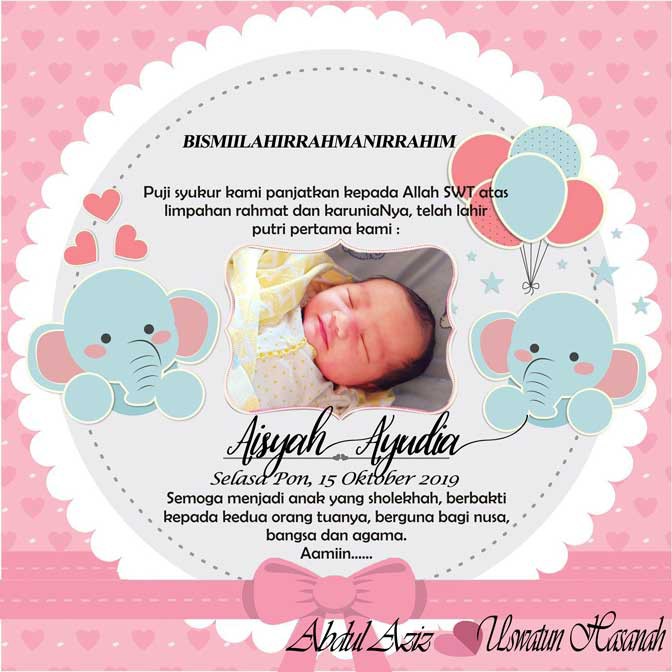 Detail Stiker Kelahiran Bayi Nomer 3