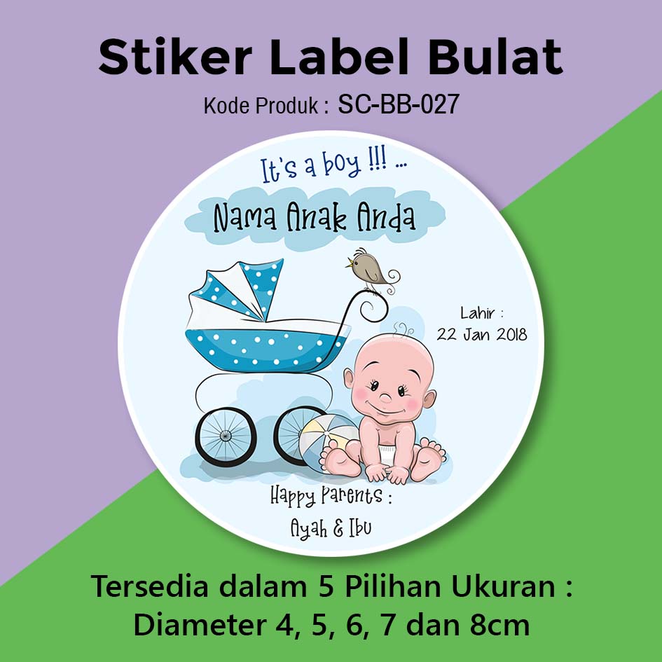 Detail Stiker Kelahiran Bayi Nomer 35