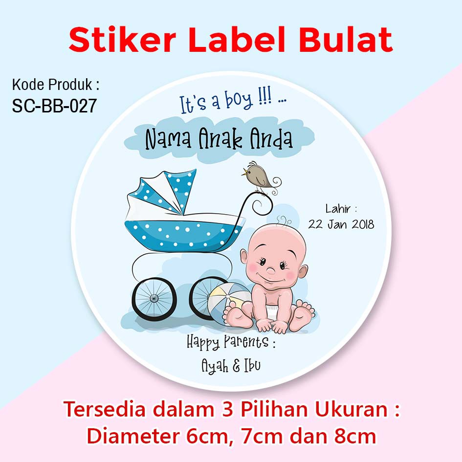 Detail Stiker Kelahiran Bayi Nomer 44