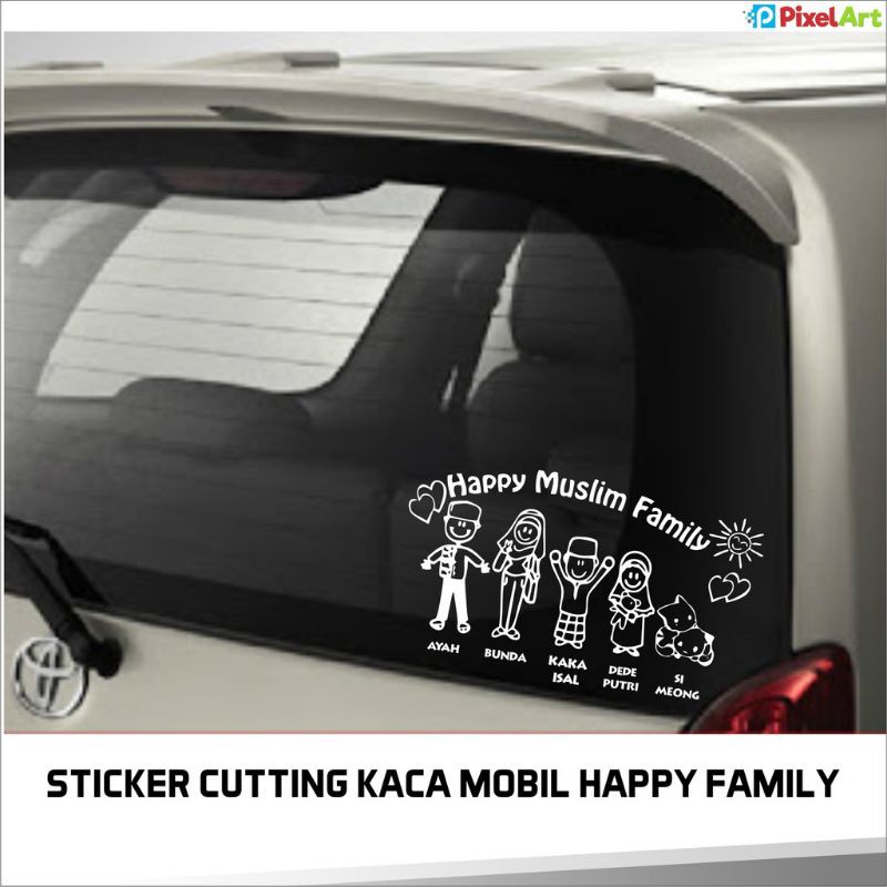 Detail Stiker Keluarga Di Mobil Nomer 34