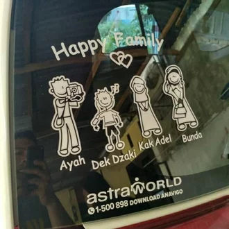 Detail Stiker Keluarga Di Mobil Nomer 38