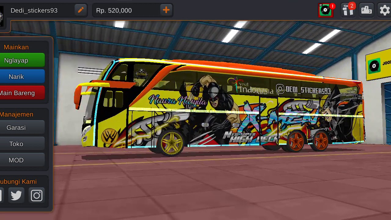 Detail Stiker Keren Bus Simulator Nomer 25