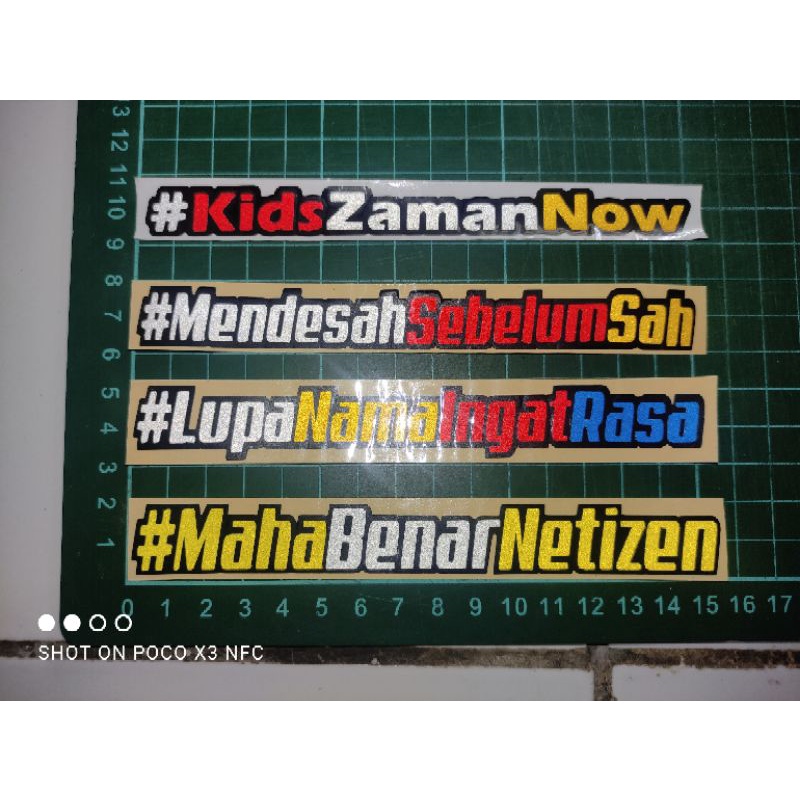 Detail Stiker Keren Kata Kata Nomer 52