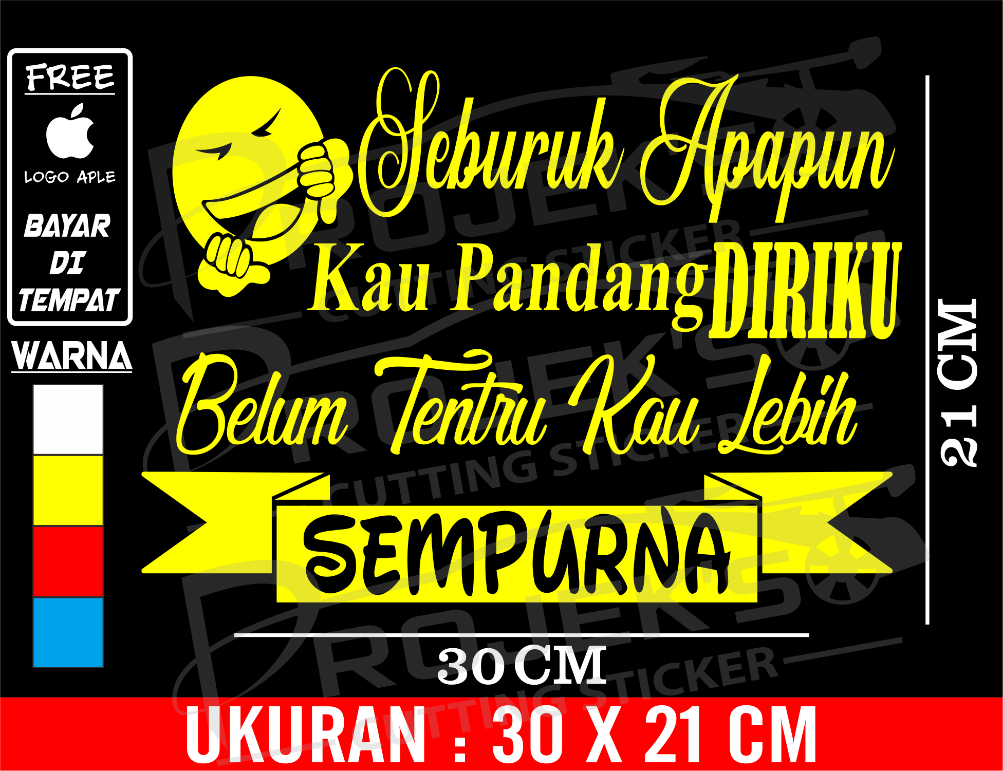 Detail Stiker Keren Kata Kata Nomer 53