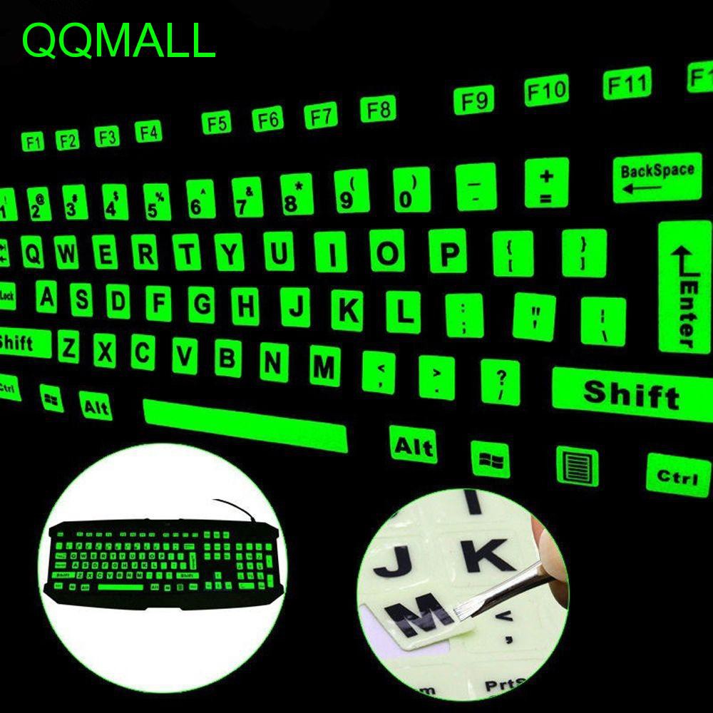 Detail Stiker Keyboard Glow In The Dark Nomer 2