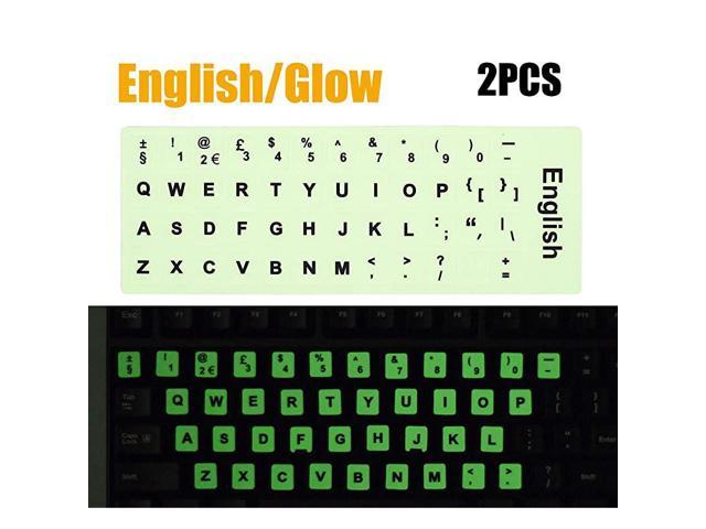 Detail Stiker Keyboard Glow In The Dark Nomer 32