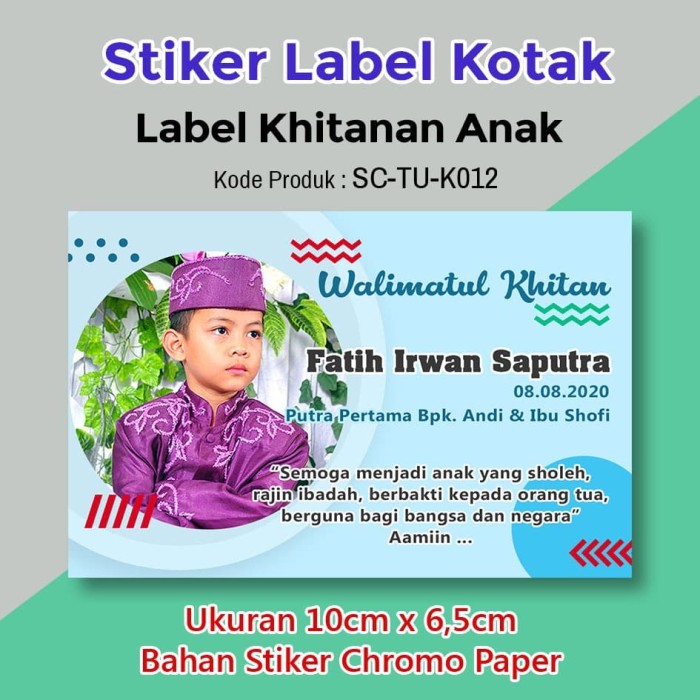 Detail Stiker Khitan Nomer 4