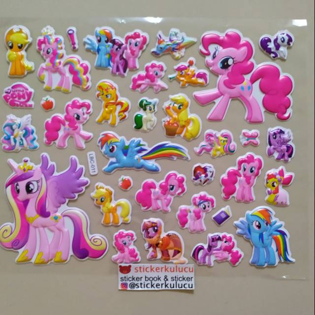 Detail Stiker Kuda Poni Nomer 23