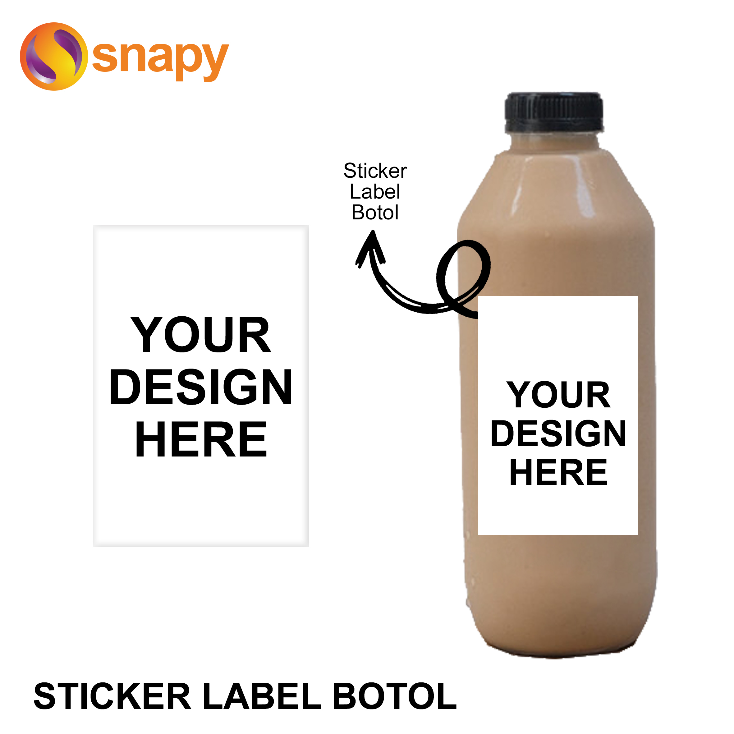 Detail Stiker Label Botol Plastik Nomer 33