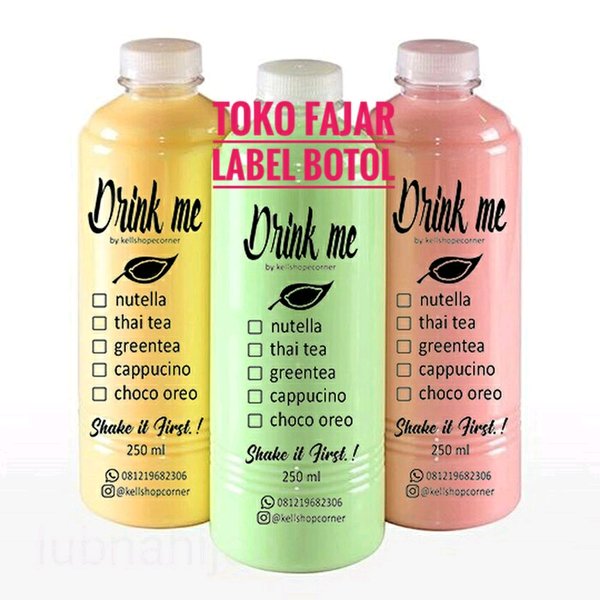 Detail Stiker Label Botol Plastik Nomer 35