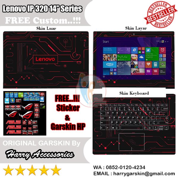 Detail Stiker Laptop Lenovo Nomer 34