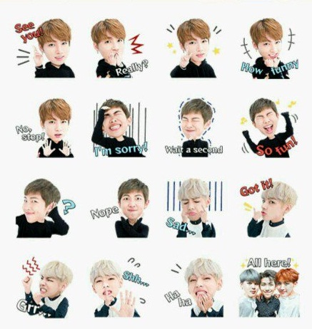 Detail Stiker Line Bts Nomer 5