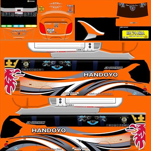 Detail Stiker Livery Bussid Nomer 39