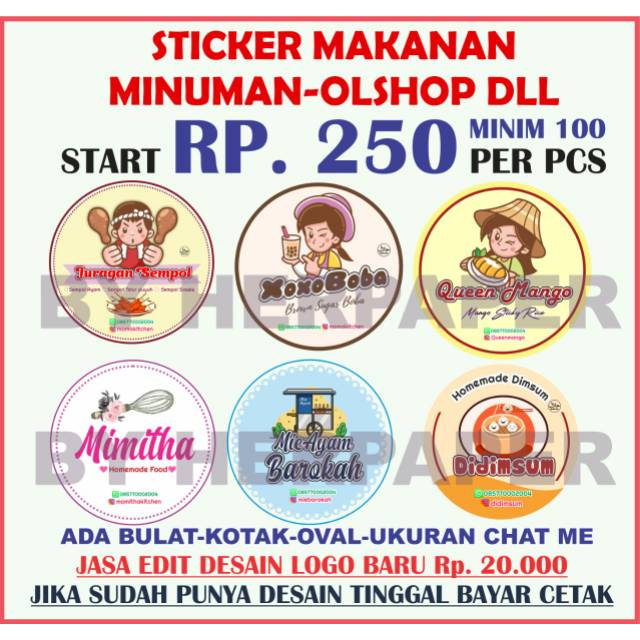 Detail Stiker Makanan Dan Minuman Nomer 48