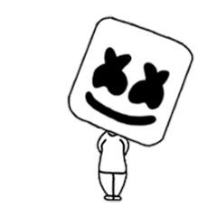 Detail Stiker Marshmello Nomer 24