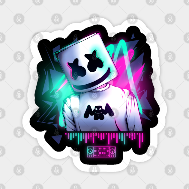 Detail Stiker Marshmello Nomer 5