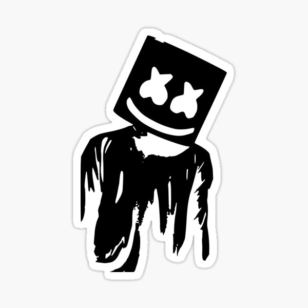 Detail Stiker Marshmello Nomer 9