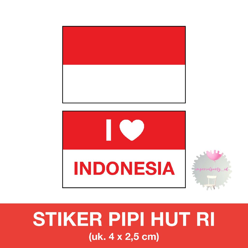 Detail Stiker Merah Putih Nomer 12