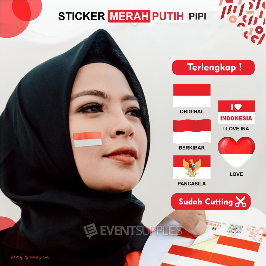 Detail Stiker Merah Putih Nomer 13