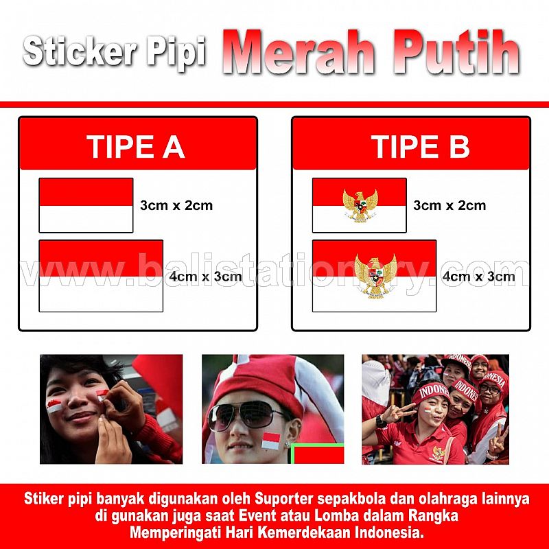 Detail Stiker Merah Putih Nomer 15