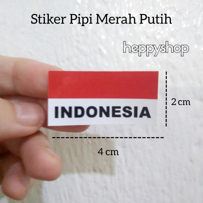 Detail Stiker Merah Putih Nomer 36