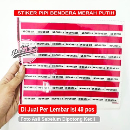 Detail Stiker Merah Putih Nomer 42